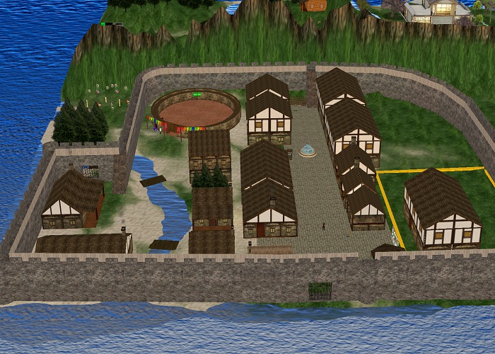 Nice LOW-PRIM Medieval City WALL Fortification Set