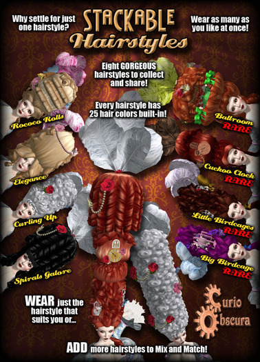 Curio Obscura - Stackable Hairstyle Ballroom RARE