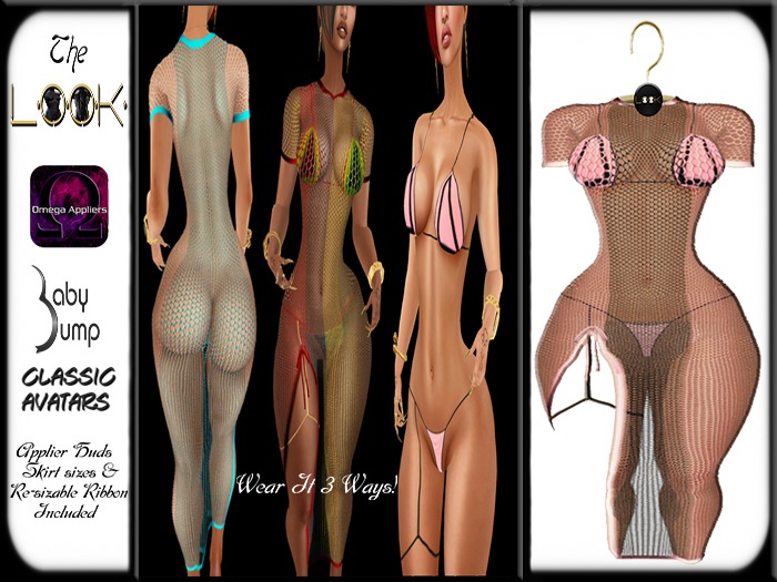 ! [L] ! Work Outfit & Applier Hud Pink
