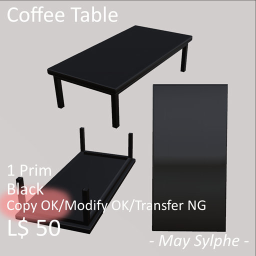 - May Sylphe - Coffee Table Black