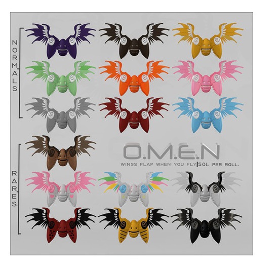 O.M.E.N - ARCADE - MECH WING - Pink Hearts RARE