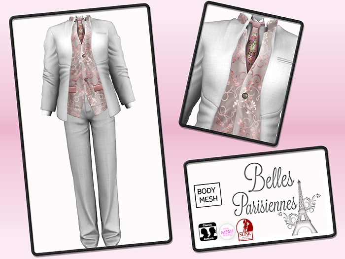 [BP] MEN -Suit Romantic Day light pink-DEMO