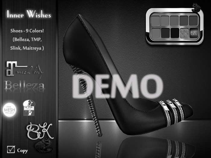 DEMO ~BK~ Inner Wishes Heels - 9 Colors