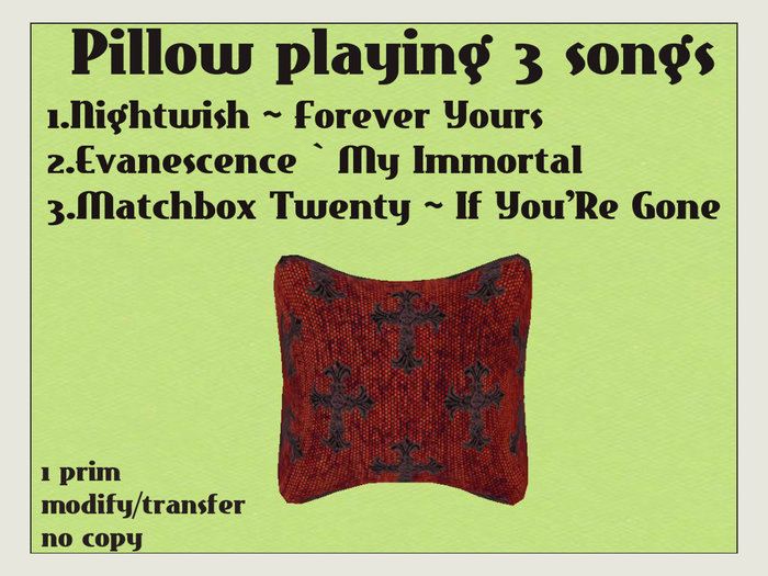 Pillow  playing 3 songs