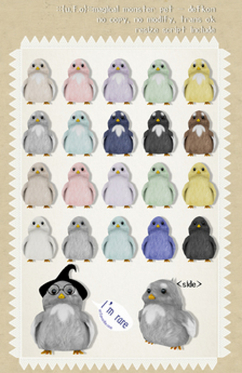 ::{u.f.o}::magical monster pet - defkon - harry RARE