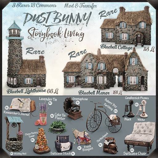 dust bunny . storybook living . bluebell manor . RARE