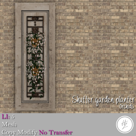.::Hazeel::. Shutter garden planter Orchids
