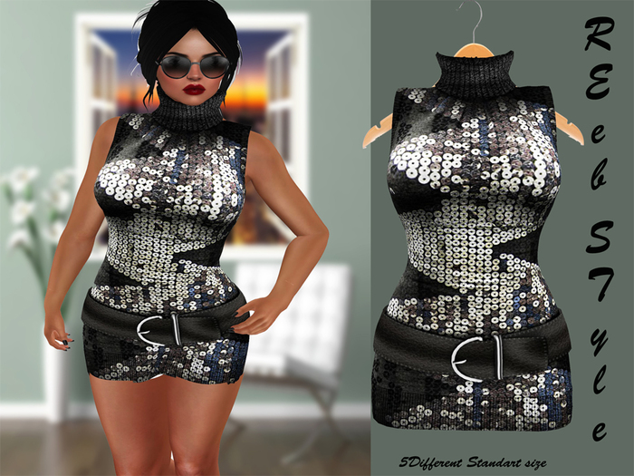 330-Reeb sTyle Valeria Black Dress