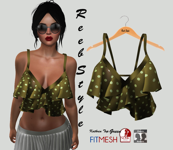 336-Reeb Style Kathrin Green Top