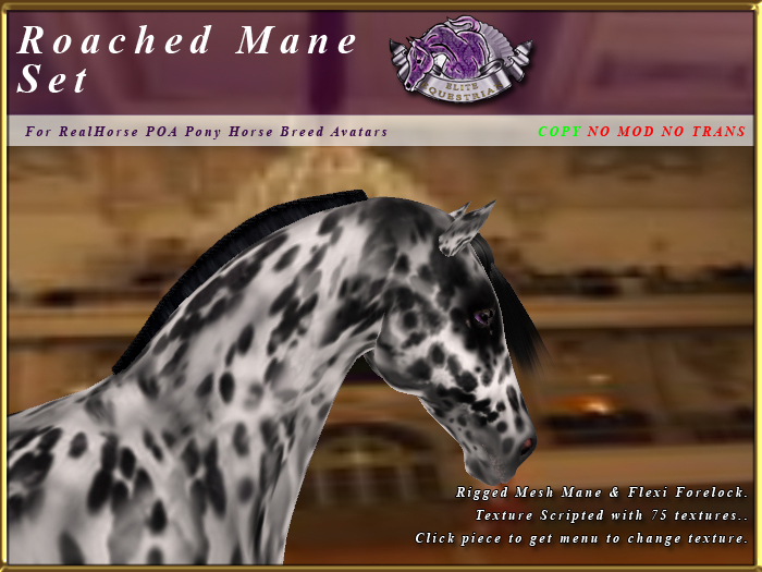 *E* RealHorse Roached Mane Set [BOXED] RHPOA 