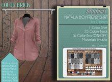 Addams - Natalia Mesh Shirt & Bra - Maitreya, Belleza, Slink - Brick