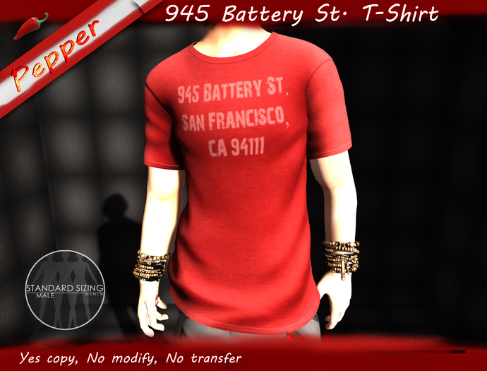 ~Pepper~Red Tee // Battery St.