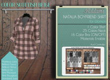 Addams // Natalia BoyFriend Shirt // Scottish Beige