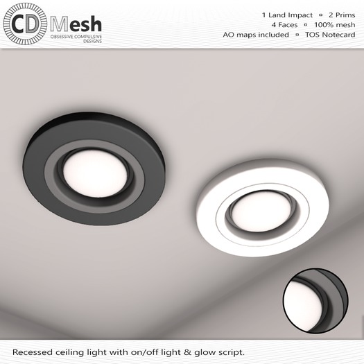 Recessed Ceiling Light [Full Perm | Mesh]