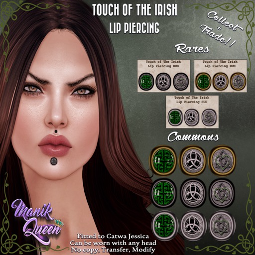 MANIK QUEEN T.O.T.I. - Copper Lip Piercing RARE