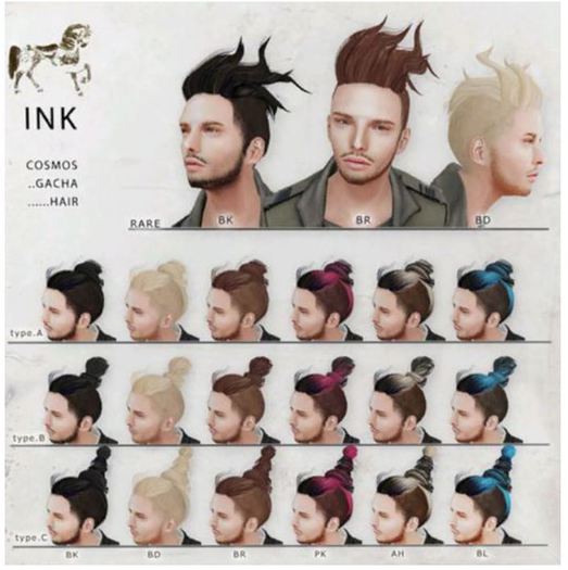 [INK] Hair___COSMOS-B :BL 1