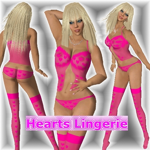 Hearts Lingerie - Pink