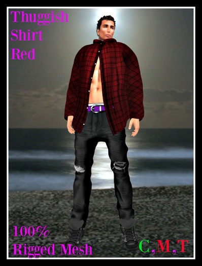 (LL) Thuggish Shirt Red  Boxed