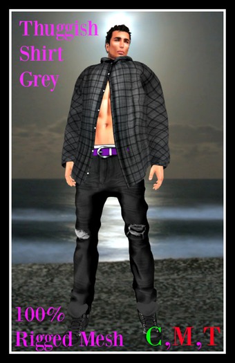(LL) Thuggish Shirt Grey  Boxed