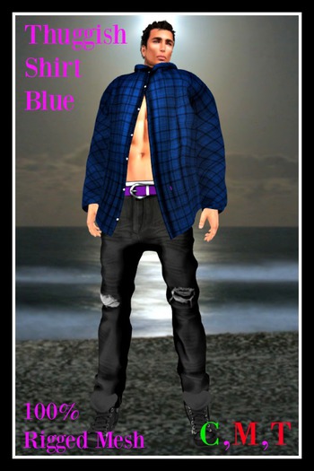 (LL) Thuggish Shirt Blue Boxed