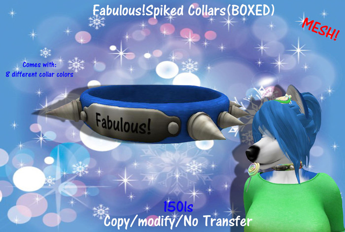 Fabulous!Spiked Collars(BOXED)