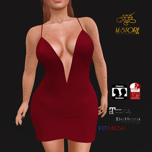 {M.STORE} Dress Luna Red