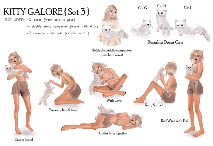 +Half-Deer+ & Le Poppycock - Kitty Galore {Set 3}