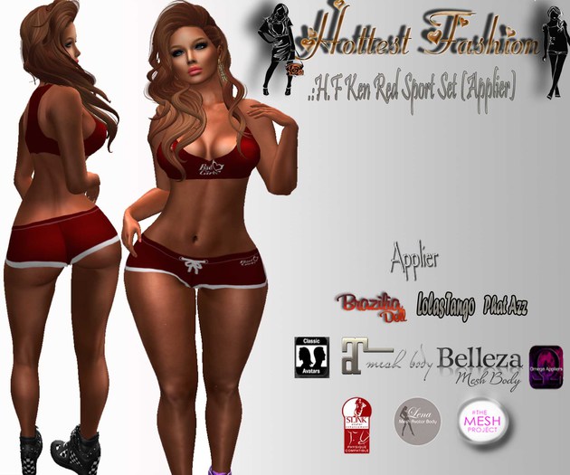 .:H.F Ken Red Sport Set (Applier)