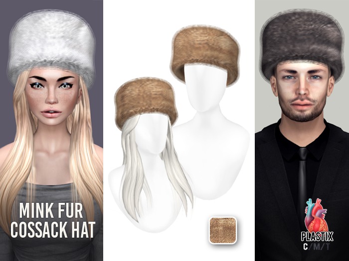 PLASTIX - Fur Cossack Hat (Golden)