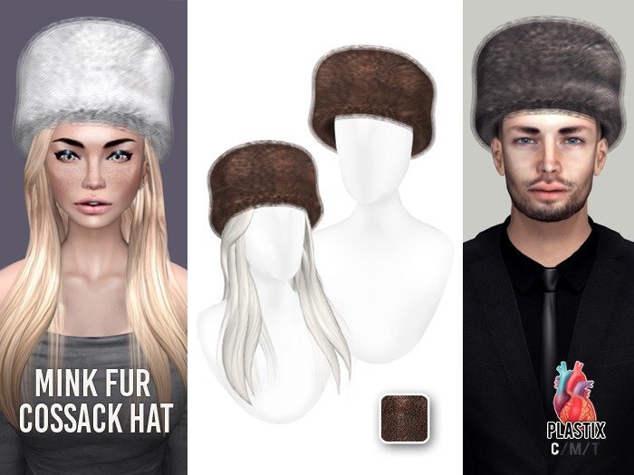PLASTIX - Fur Cossack Hat (Brown)