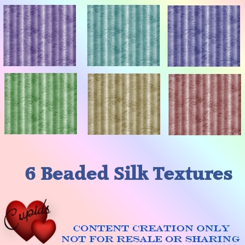 6 Beaded Silk Textures