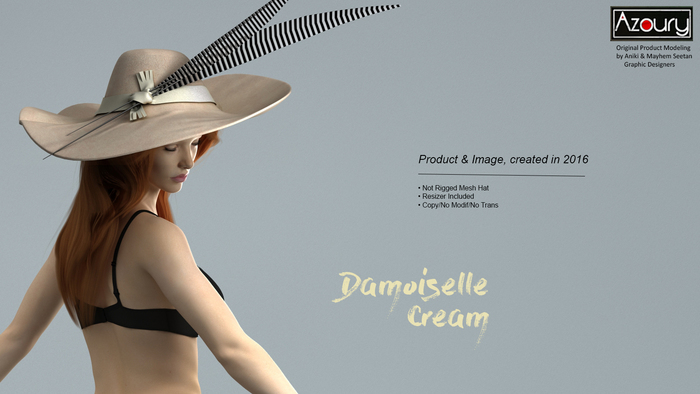 AZOURY - Damoiselle Hat Cream