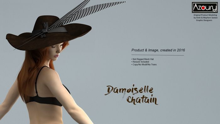 AZOURY - Damoiselle Hat Chatain