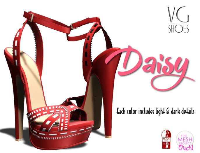 VG DAISY RED [TMP & Slink High] - SEMI EXCLUSIVE MESH
