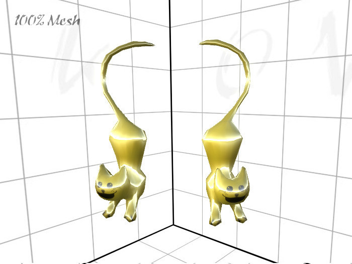[OVK] Kitty Earrings Gold
