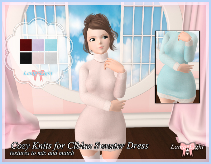Lamp*Light - Cozy Knits for Clblue Sweater Dress