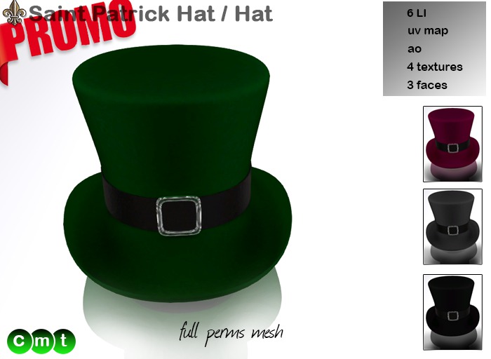 ----- LS Inc. Full Perms Saint Patrick Hat / Hat -----