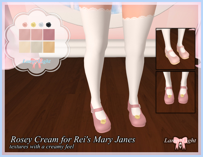 Lamp*Light - Rosey Cream for Rei's Mary Janes