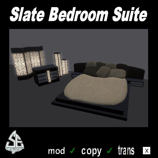 Slate Bedroom Suite(BOXED)