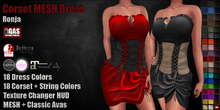 GAS [Corset MESH Dress Ronja - 18x18x18 Colors with HUD] Demo
