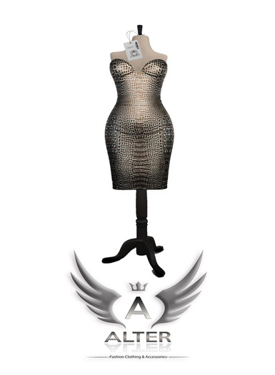 ::A:: Jolie Pencil Dress Reptil (wear me & Touch)