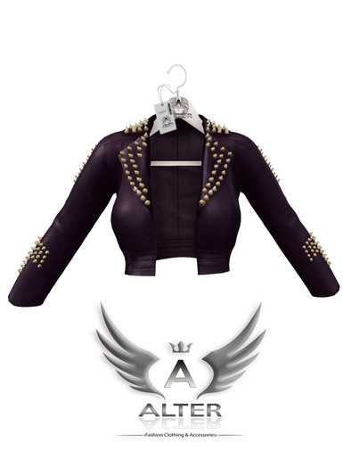 ::A:: Angelina Studded Jacket Purple(wear me & Touch)