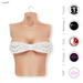 Vendor white lace bandeau top appliers