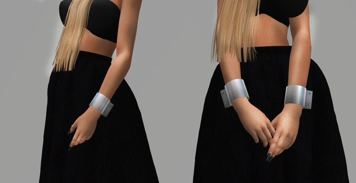 GIFT!!! - The Rove - Silver cuffs mesh