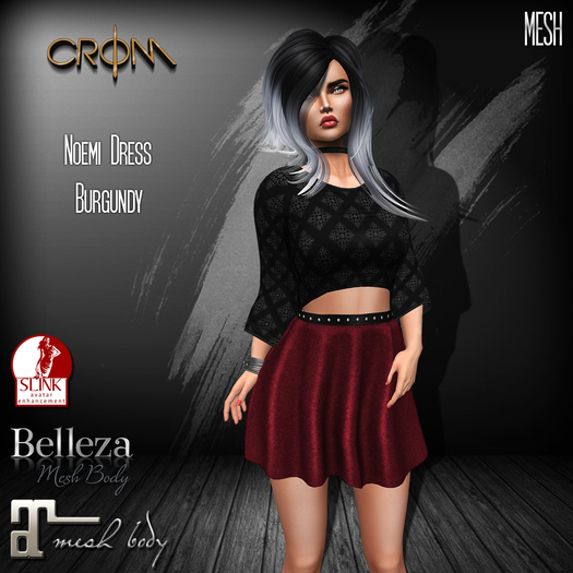 -CroM- Noemi - Burgundy