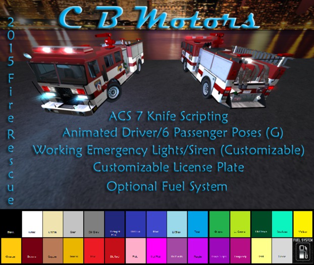 CBM 2015 Fire Rescue Truck