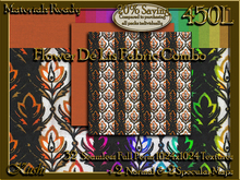 Flower de Lis Fabric Combo Seamless Textures Materials Ready Full Perms 1024x1024