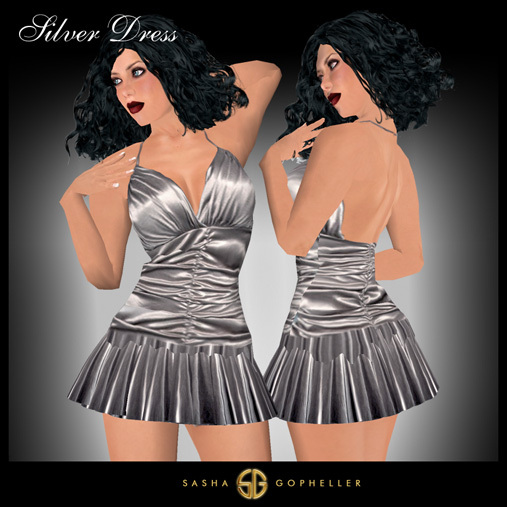 -SG- Silver Dress