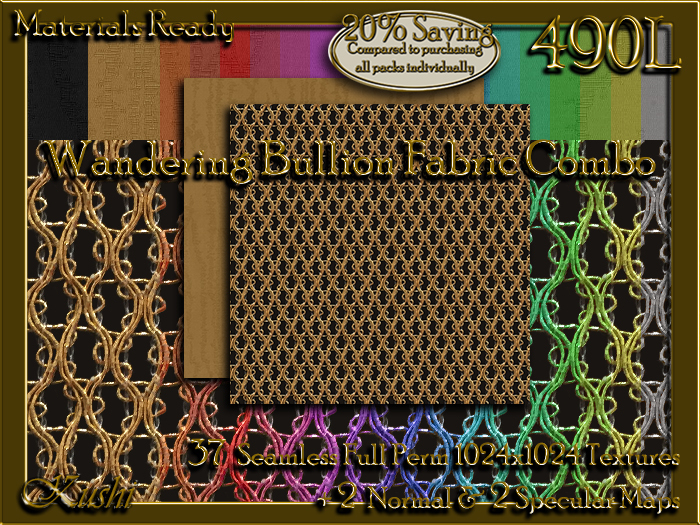 *Kushi* Wicker Weave Seamless Texture Pack