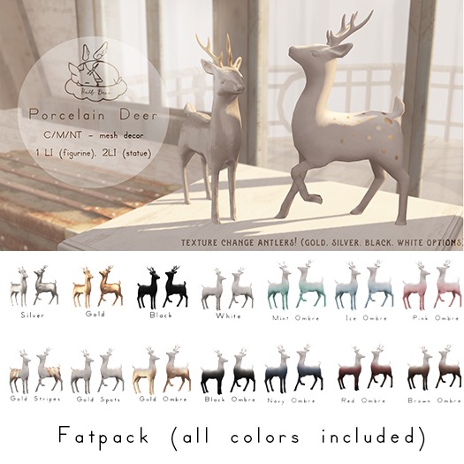 +Half-Deer+ Porcelain Deer Set [FATPACK]